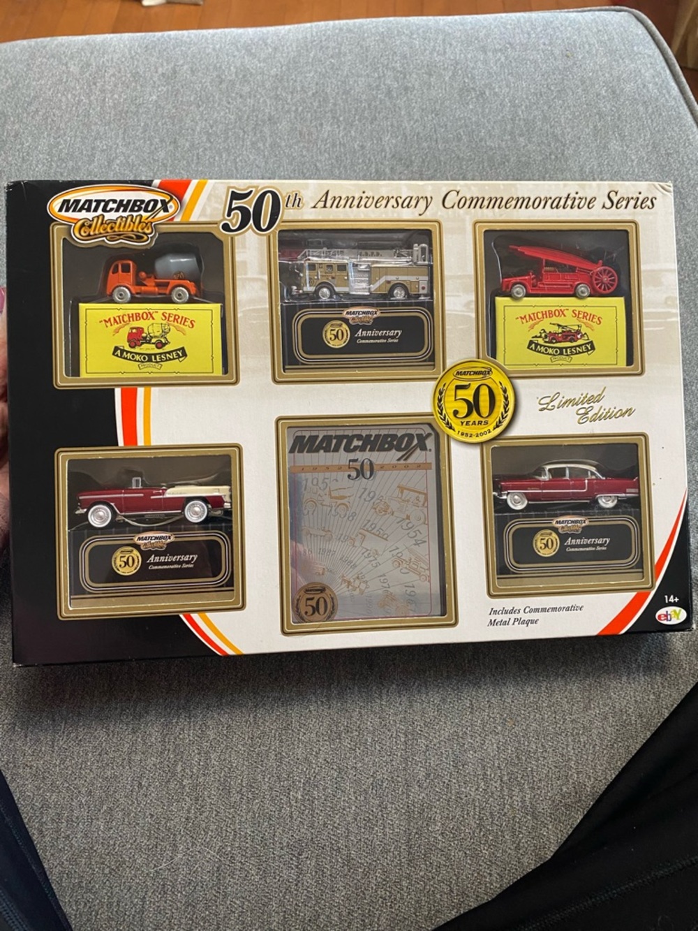 Matchbox 50th Anniversary Commemorative Collectible Set - Red/Gold/Black